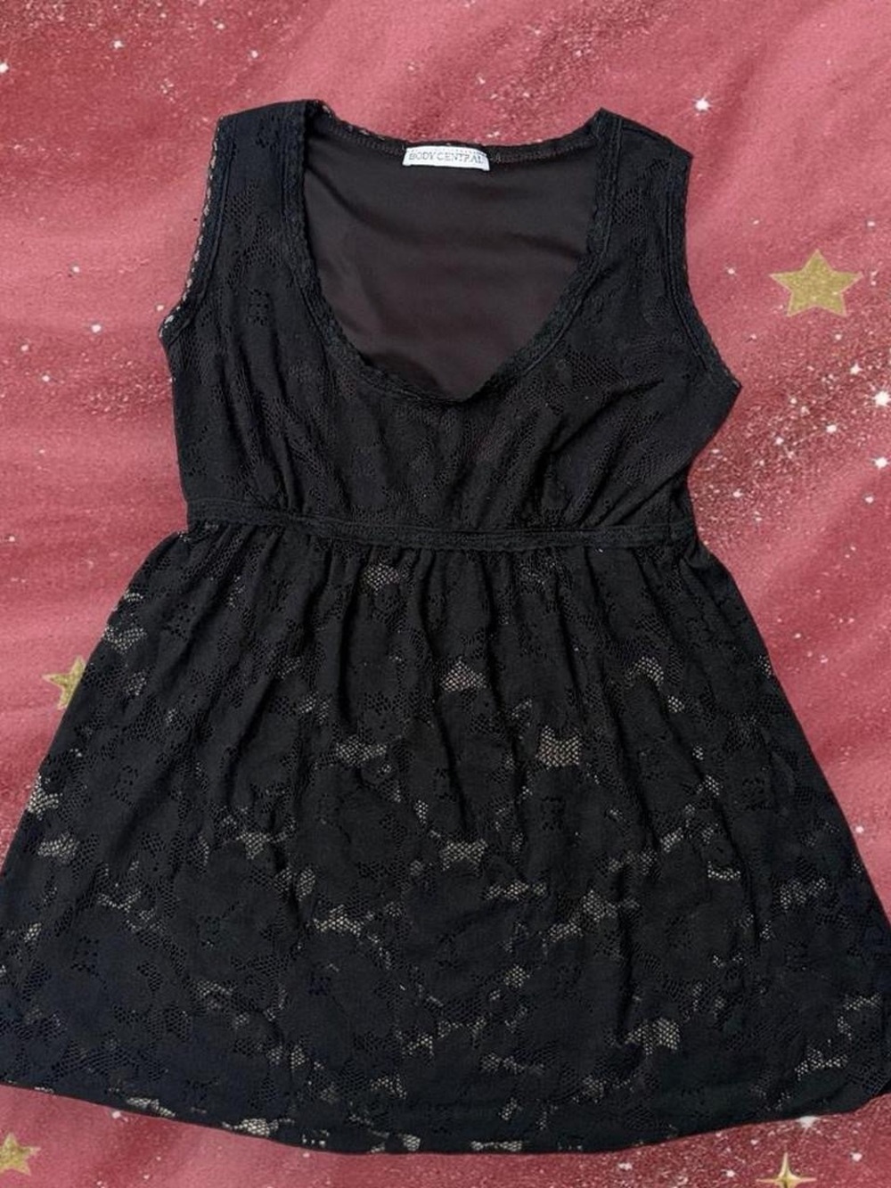 Body Central Black Lace Sleeveless blouse